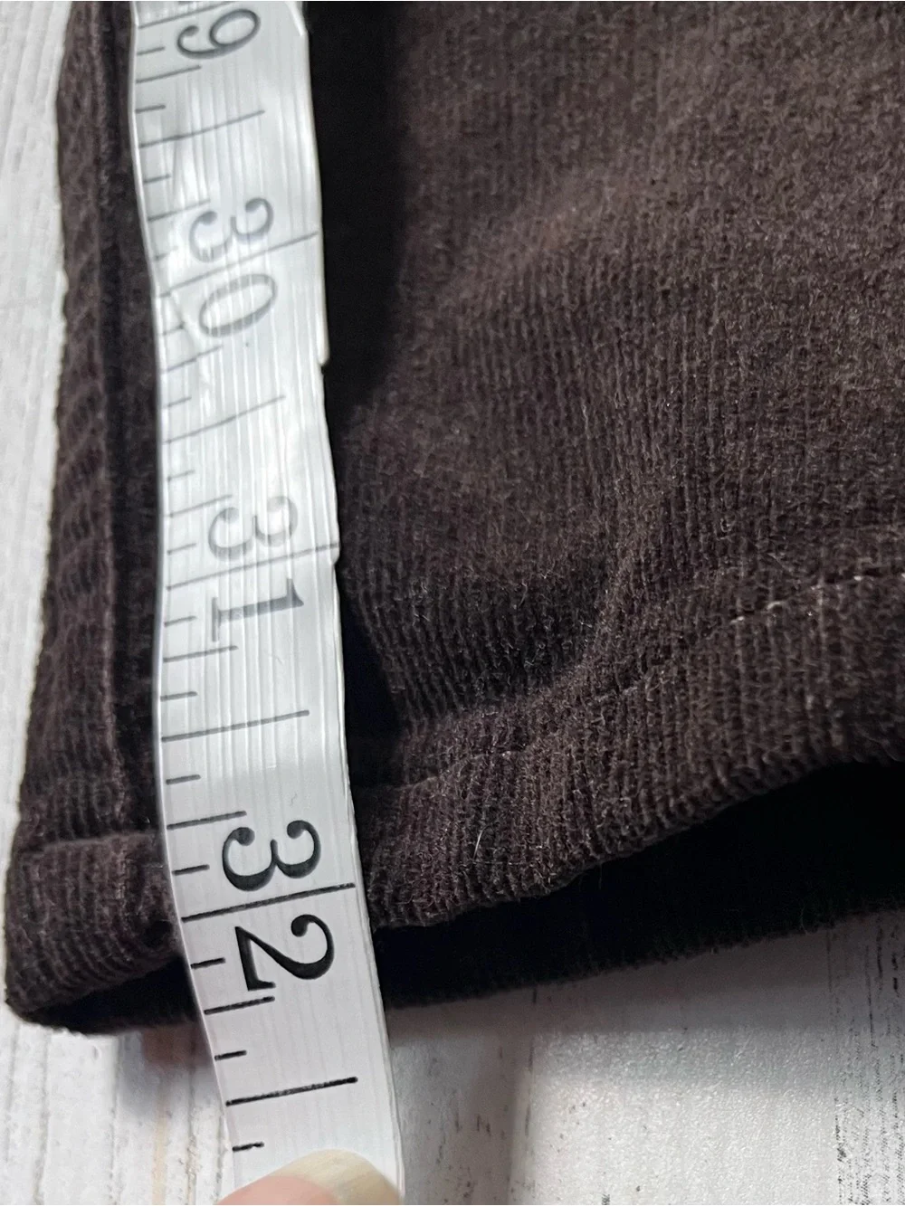 Paige  Federal Slim Straight Fit Brown  Curdoroy Jeans Men's 38
